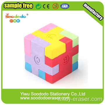 3D colorato Mini TPR assemblato gomma cubo Puzzle